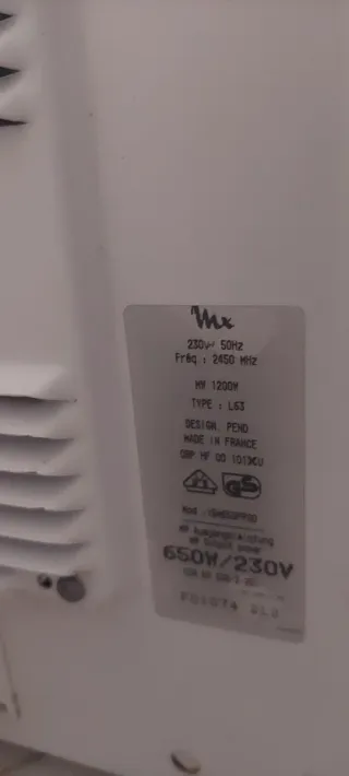 Microondas Moulinex FM 1535 E