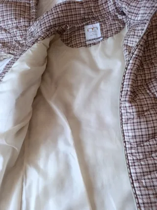 Chaquetón de cuadros mujer