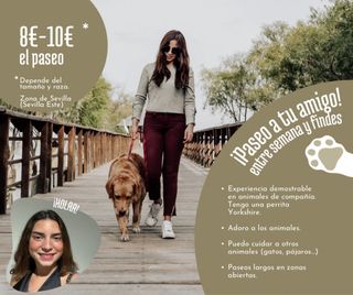 Cuidadora de Mascotas con cariño