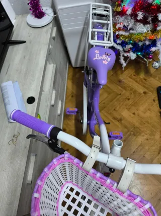 Bicicleta Paseo 24 Morada y Blanca