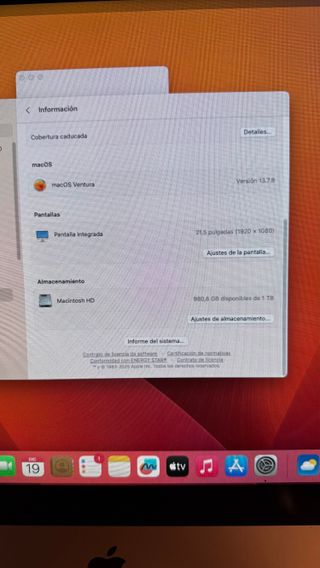 Imac 21,5 2017 Apple