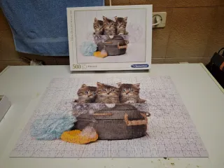 Puzzle Clementoni 500 pezzi Gattini