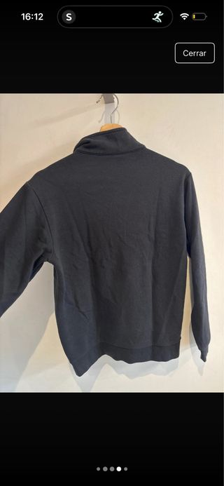 Sudadera Champion cremallera negra