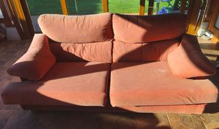 Sofá de 2 plazas naranja pana