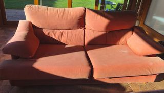 Sofá de 2 plazas naranja pana