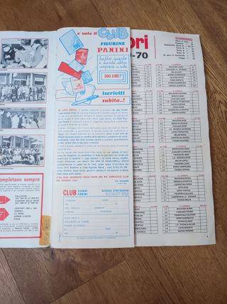 Album calciatori Panini 1969-70 quasi completo