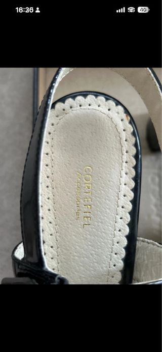 Sandalias fiesta Cortefiel negras