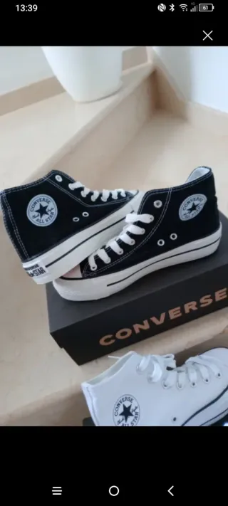Converse Negras Talla 39 Unisex