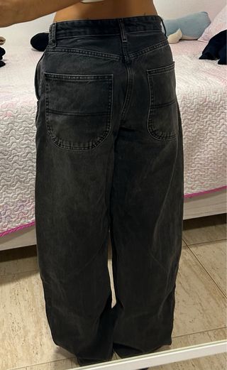 Pantalones vaqueros anchos negros