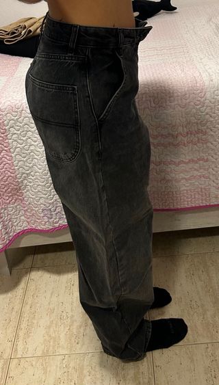Pantalones vaqueros anchos negros