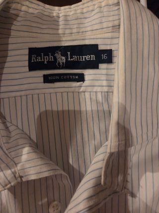 Camicia Ralph Lauren a righe taglia 16 (M)