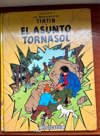 2 libros Aventuras de Tintin: Vuelo 714 y Tornasol