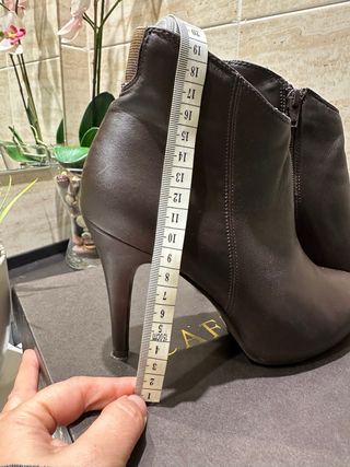 Botines CAFÉNOIR piel marrón talla 36 modelo xXA02