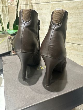 Botines CAFÉNOIR piel marrón talla 36 modelo xXA02