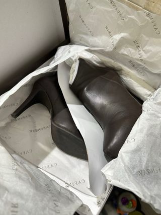 Botines CAFÉNOIR piel marrón talla 36 modelo xXA02