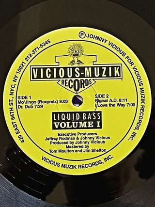 Johnny Vicious "Liquid Bass Volume 1" vinile house