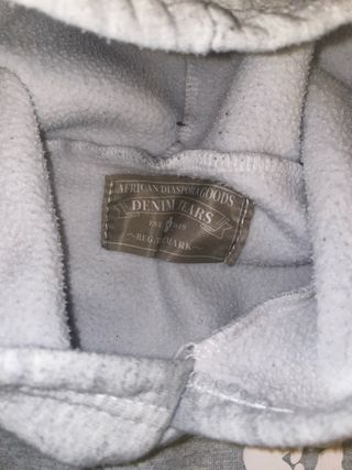 Felpa Denim Tears grigia con fiori bianchi