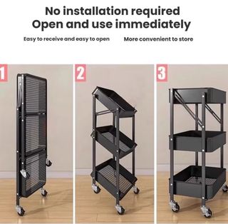 Carrito organizador plegable metal Ikea