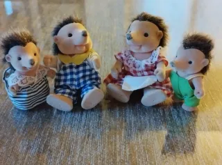 Familia Erizos Sylvanian Families Años 80