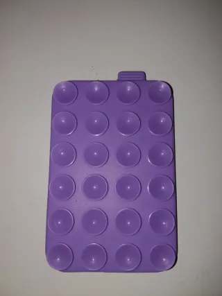 Ventosa de silicona morada