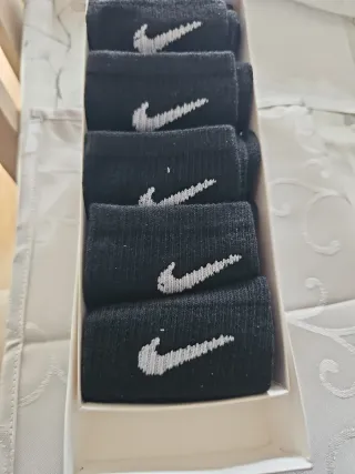 Pack 5 pares calcetines Nike logo blanco