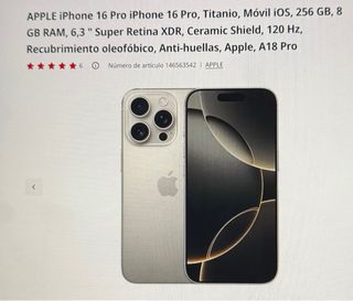 iPhone 16 Pro 256GB Seminuevo
