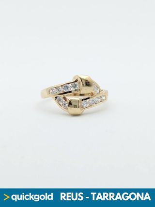 035-01-00497 ANILLO DE ORO 18K NUDO T14