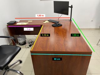 Mesa de despacho y auxiliar