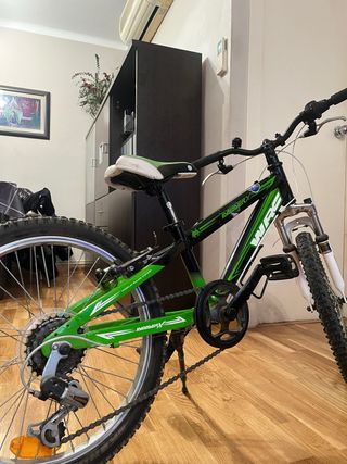 Bicicleta niño Invader WRC verde/blanca