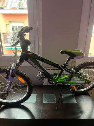 Bicicleta niño Invader WRC verde/blanca