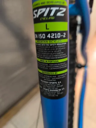 Bicicleta de montaña azul SPITZ