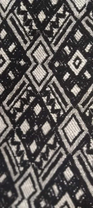 Falda mini étnica Stradivarius con flecos