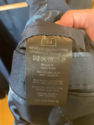 Traje completo azul marino