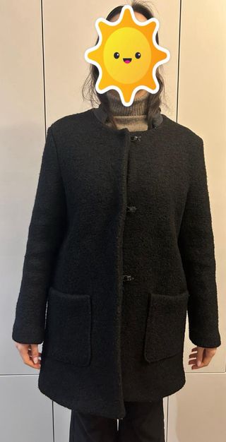 Cappotto donna nero/grigio