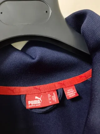 Felpa uomo Puma blu e bianca