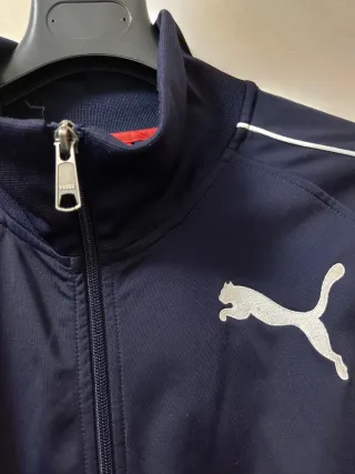 Felpa uomo Puma blu e bianca