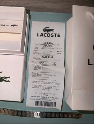 Pulsera Lacoste acero inoxidable NUEVA