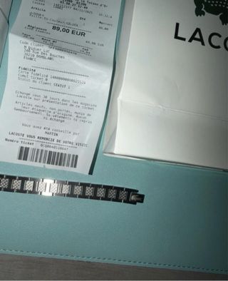 Pulsera Lacoste acero inoxidable NUEVA