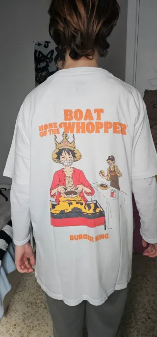Camiseta de Burger King con One Piece