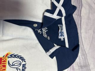 Polo hombre azul y blanco