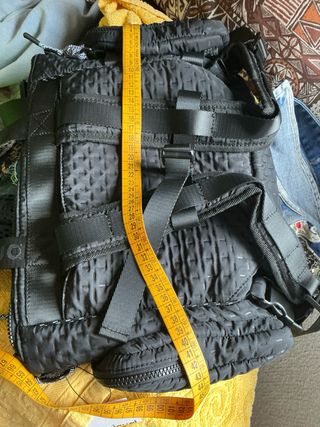 Bolso Mochila Voyager Desigual Negro Verde Oliva