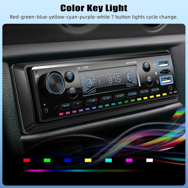 NUEVO - Autoradio 1 DIN FM Bluetooth