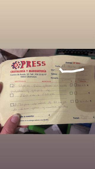 Specchio a figura intera nero