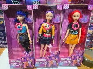 Bonecas k pop demon Hunters Girl - 3 unidades