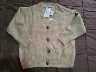 Cárdigan Bershka Beige Talla XS/S