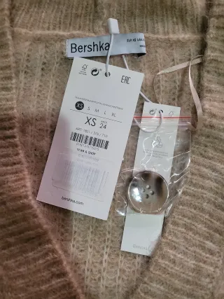 Cárdigan Bershka Beige Talla XS/S