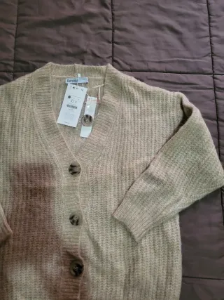 Cárdigan Bershka Beige Talla XS/S