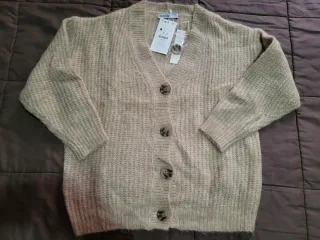 Cárdigan Bershka Beige Talla XS/S