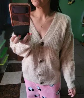 Cárdigan Bershka Beige Talla XS/S