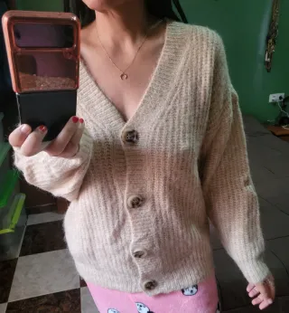 Cárdigan Bershka Beige Talla XS/S